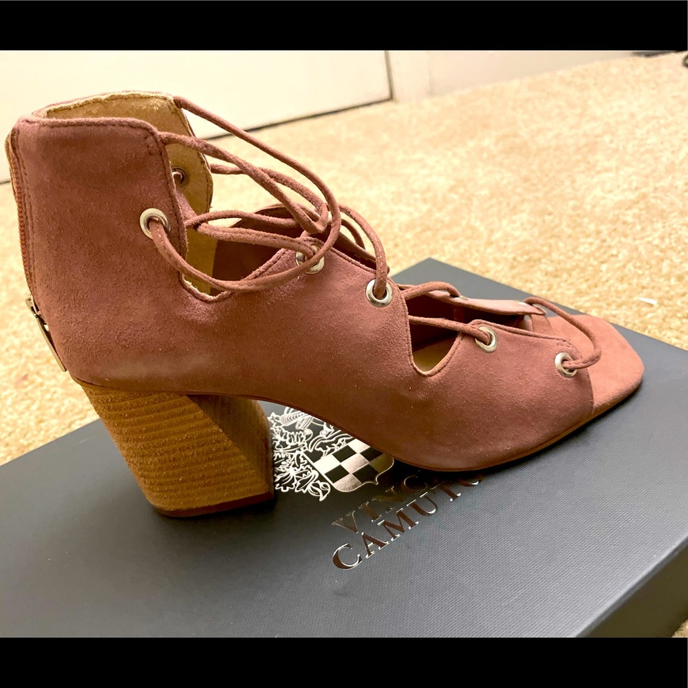 Vince Camuto Nahara Dry Rose True Suede boots